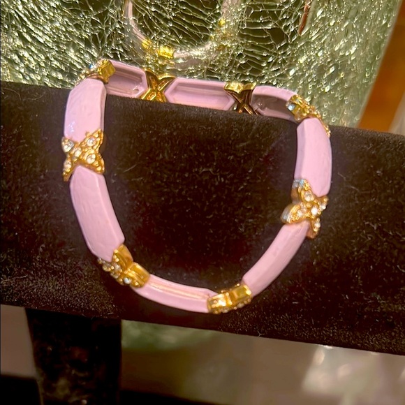 Lavender & gold Hoop Earrings & matching bracelets as a bundle or $15ea😻 - Picture 6 of 6